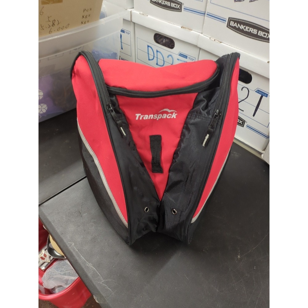 Transpack Ski Boot Bag Red